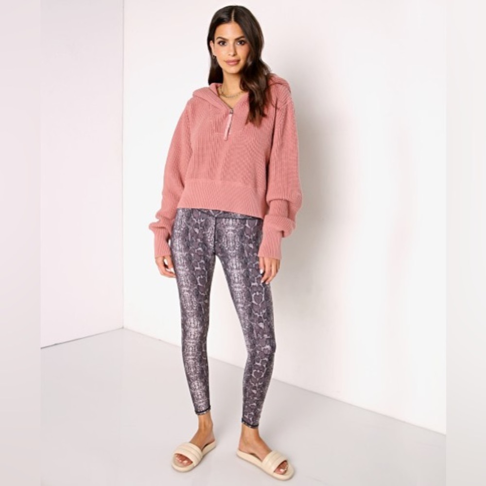 Varley Snakeskin Printed Leggings Womens Size Small NWT